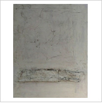 Ohne Titel, Salz-Papierrelief auf Leinwand, 50x40 cm, 2014