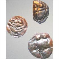 3 Wall-Objects, Bronzereliefs, unterschiedl. Größe, 2000